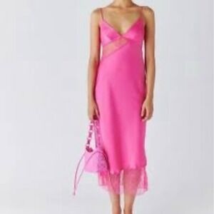 Urban Outfitters Pink Midi Dress